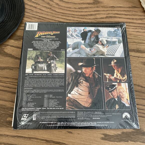 Indiana Jones and the Last Crusade Laser Disc Letter Box Edition - Picture 3 of 4